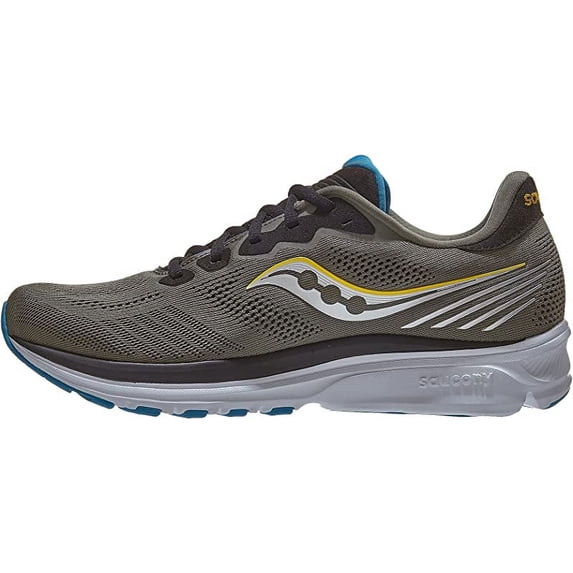 Saucony Men's Ride 14 Running Shoes, Rockface/Topaz, 9.5 D(M) US