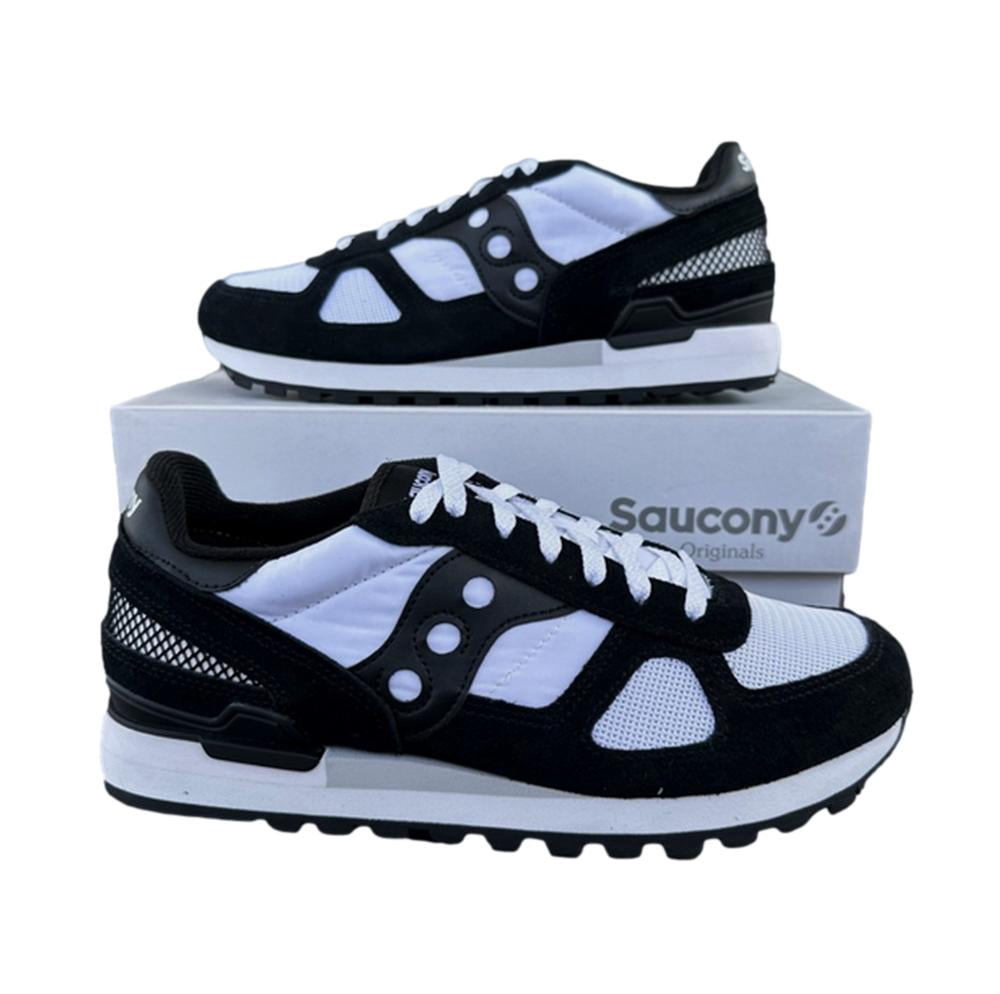 NWT Men\'s SAUCONY Shadow Original Lace Up Tennis Shoe In White/Black Saucony Shadow Original  main image 2