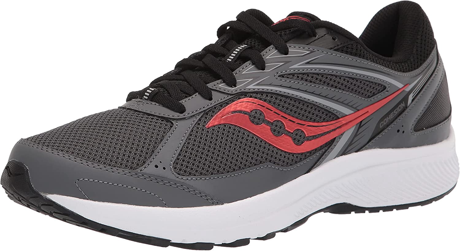 Saucony Cohesion 14 Trail Running Sneaker Shoes Men\'s Size 11.5 Charcoal/Red Mens Saucony Cohesion TR14 Trail Running Shoe main image 4