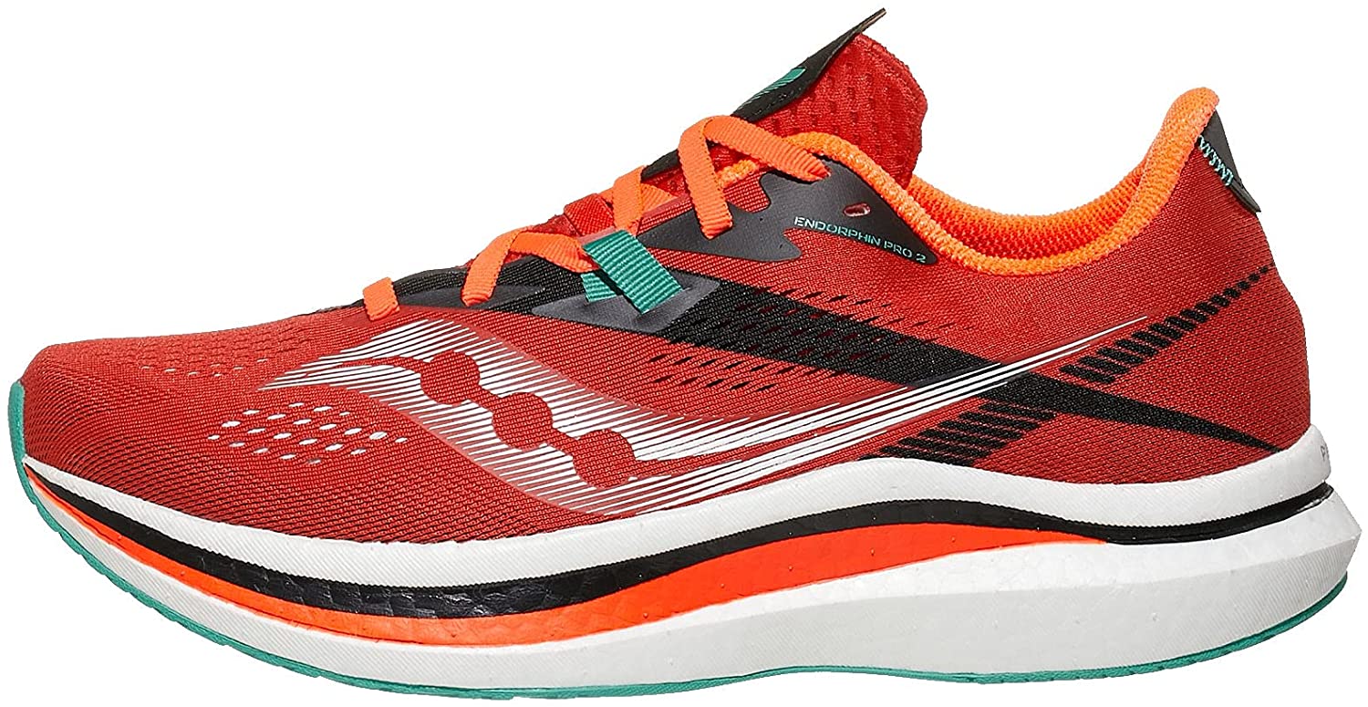 Saucony Mens Endorphin Pro 2 Running Shoe 11 Scarlet/Black  display picture 3