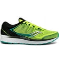 thumbnail image 1 of Saucony Mens Guide ISO 2 Road Running Shoe Sneaker - Citron/Black - Size 8.5, 1 of 4