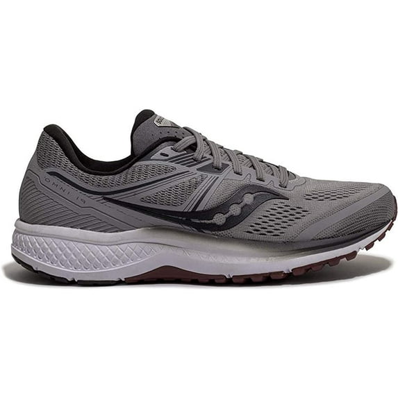 Saucony Mens Omni 19 Running Shoe - Alloy/Brick - 11.5