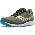 thumbnail image 1 of Saucony Mens Ride 14 Running Shoe 8 Rockface/Topaz, 1 of 3