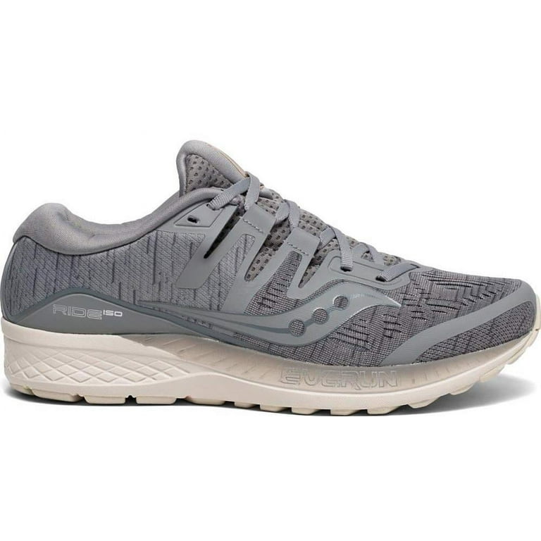 Saucony Mens Ride ISO Neutral Running Shoe Sneakers Grey Shade Size 12 Walmart