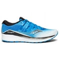 thumbnail image 1 of Saucony Mens Ride ISO Neutral Running Shoe Sneakers - White/Black/Blue - Size 9, 1 of 5