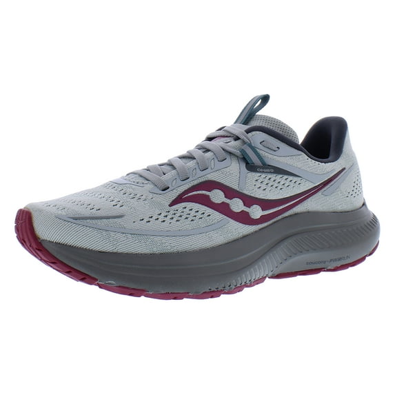 Saucony Omni 21 Womens Shoes Size 8, Color: Concrete/Berry
