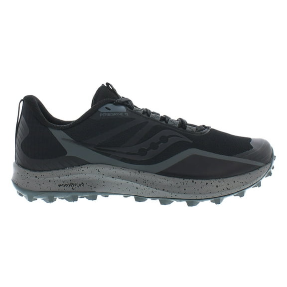 Saucony Peregrine 12 Mens Shoes Size 12.5, Color: Black/Charcoal