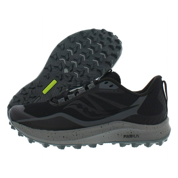Saucony Peregrine 12 Womens Shoes Size 6, Color: Black/Charcoal