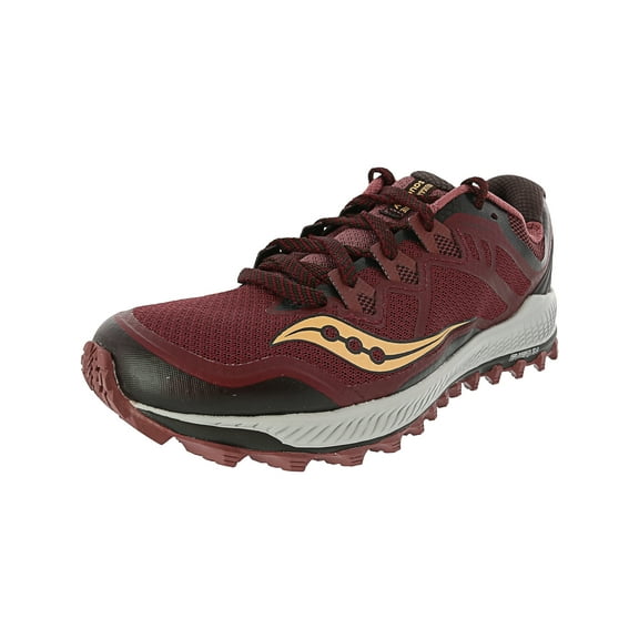 Saucony Peregrine 8 Running Shoe - 9.5M - Wine / Peach