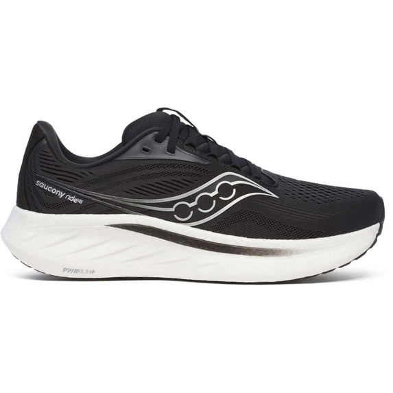 Saucony Ride 18 - Men's, Black/White, 9.5