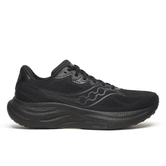 Saucony Men's RIDE 19, Triple Black, 12, Medium
