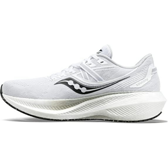 Saucony Triumph 20 Running Shoes White Black Size 8 Women's Shoes