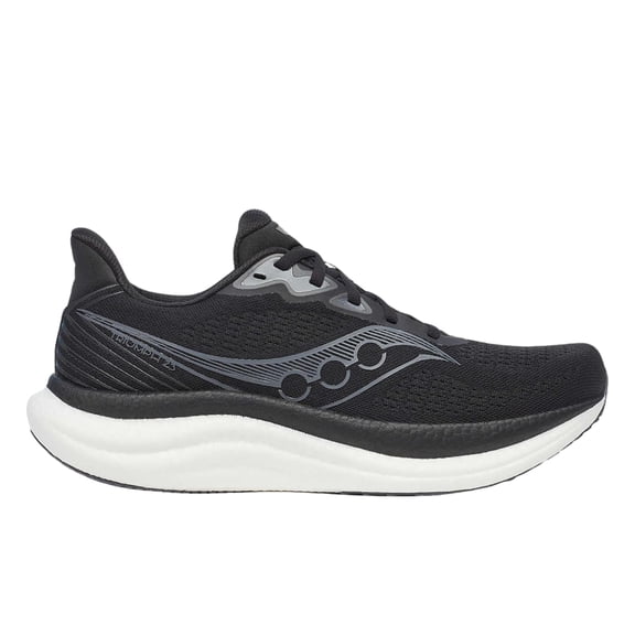 Saucony Men's Triumph 23, Black / White, 9.5, Medium