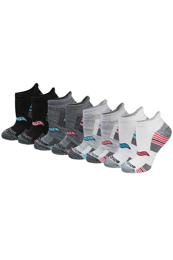Women's 8-Pair Performance No-Show Sport Socks Shoe Size: 5-10 Grey Fashion (8 Pack)