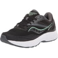 thumbnail image 1 of Saucony Women's Cohesion 15 Running Shoe 6 Wide Black/Meadow, 1 of 8
