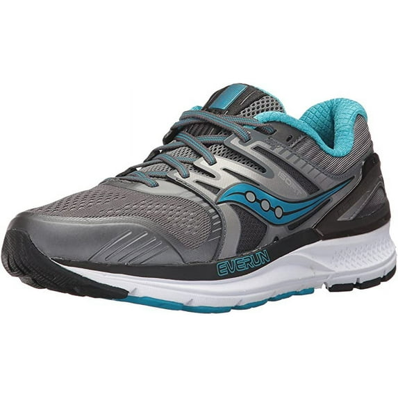 Saucony Women's Redeemer ISO 2 Running Shoe, Grey/Blue, 7 D(W) US
