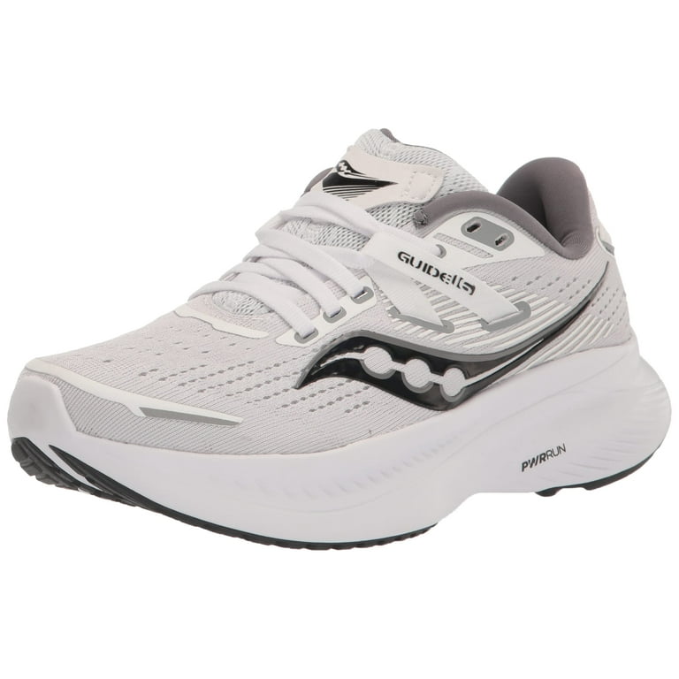 Saucony Women s Guide 16 Sneaker White Black 8 Walmart