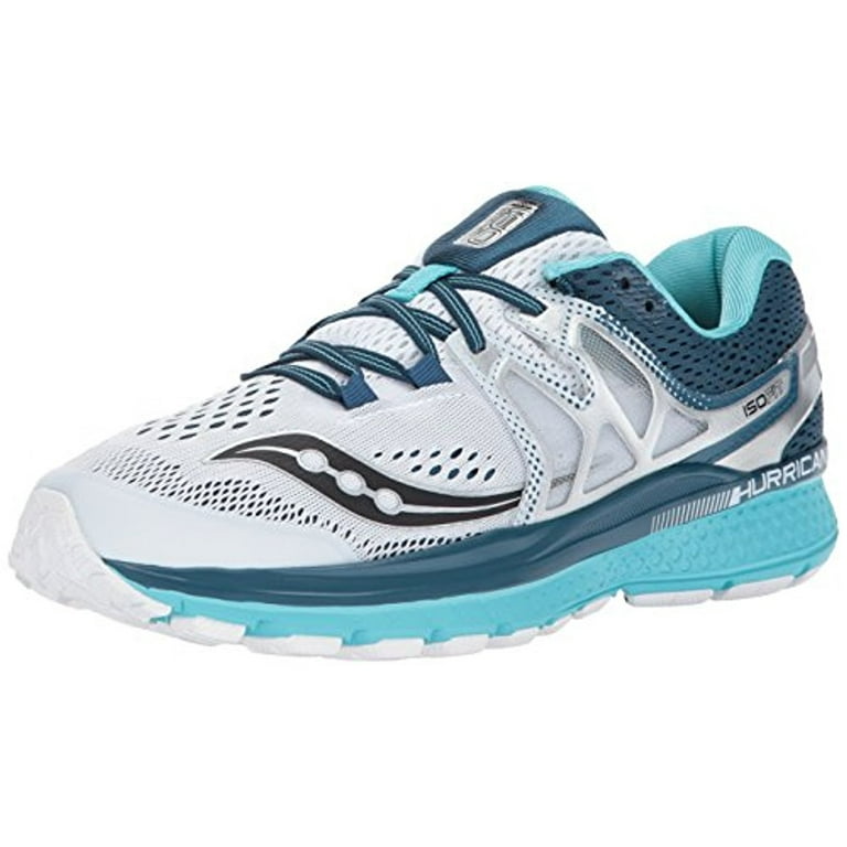 Saucony Women's Hurricane ISO Running-Shoes, B(M) US, White
