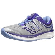 Saucony Women's Hurricane ISO 4 Running Shoe, Grey/Purple, 6 BM US