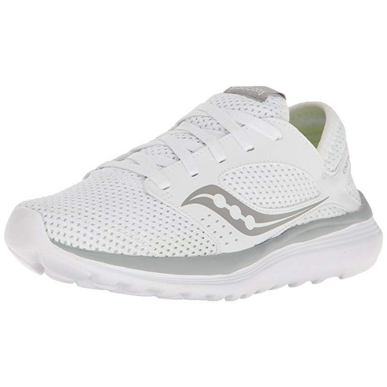 Saucony Women s Kineta Relay Running Shoe White Grey 8 M US Walmart