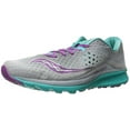 thumbnail image 1 of Saucony Women's Kinvara 8 Running Shoe, Grey/Teal/Purple, 5.5 B(M) US, 1 of 4
