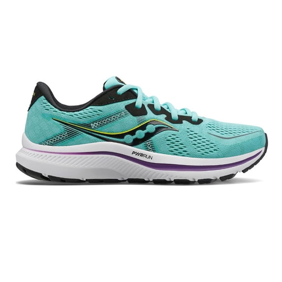Saucony Women's Omni 20 Running Shoe, Cool Mint/Acid, 7.5