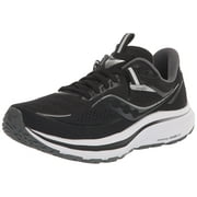 Saucony Women's Omni 21 Running Shoe, Black/White, 10