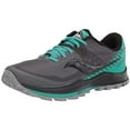 thumbnail image 1 of Saucony Women's Peregrine 11 Trail Running Shoe, SHADOW/JADE, 7.5, 1 of 8