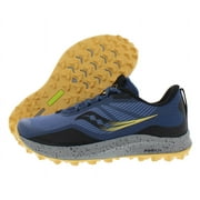 Saucony Womens Peregrine 12 Trail Running Shoe, Basin/Gold, 8.5