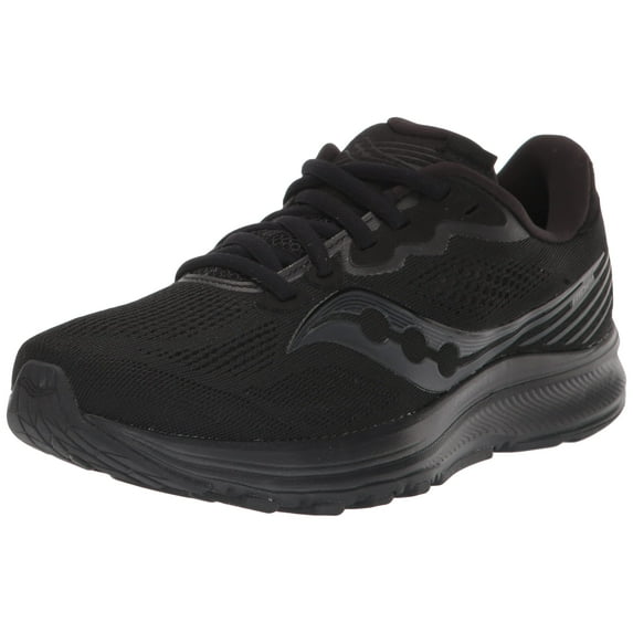 Saucony Women's Ride 14 Running Shoe, Triple Black, 6