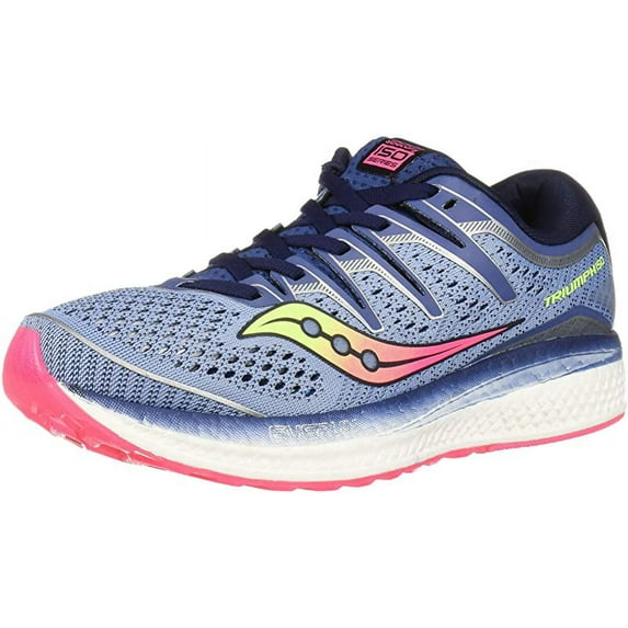Saucony Women's Triumph ISO 5 Running Shoe, Blue/Navy, 6.5 B(M) US
