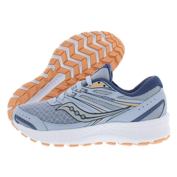 Saucony Womens Cohesion 13 Running Shoe 10 Blue Mist/Melon