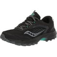 thumbnail image 1 of Saucony Womens Excursion Tr15 Trail Running Shoe 7 Wide Black/Jade, 1 of 8