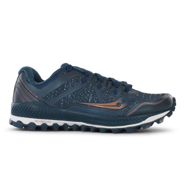 Saucony Womens Peregrine 8 Sneakers Runners Running Shoes Blue/Denim
