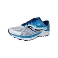 thumbnail image 1 of Saucony Womens Ride 10 Running Sneaker Shoes, White/Blue, US 10.5 W, 1 of 3
