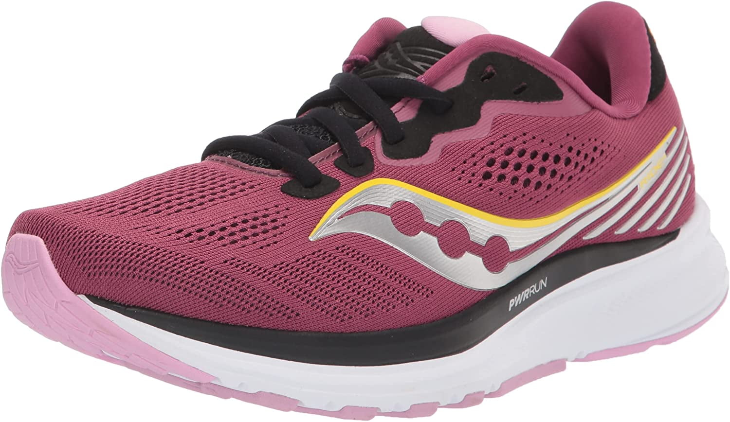 Saucony Womens Ride 14 Running Shoe Quartz/Vizigold