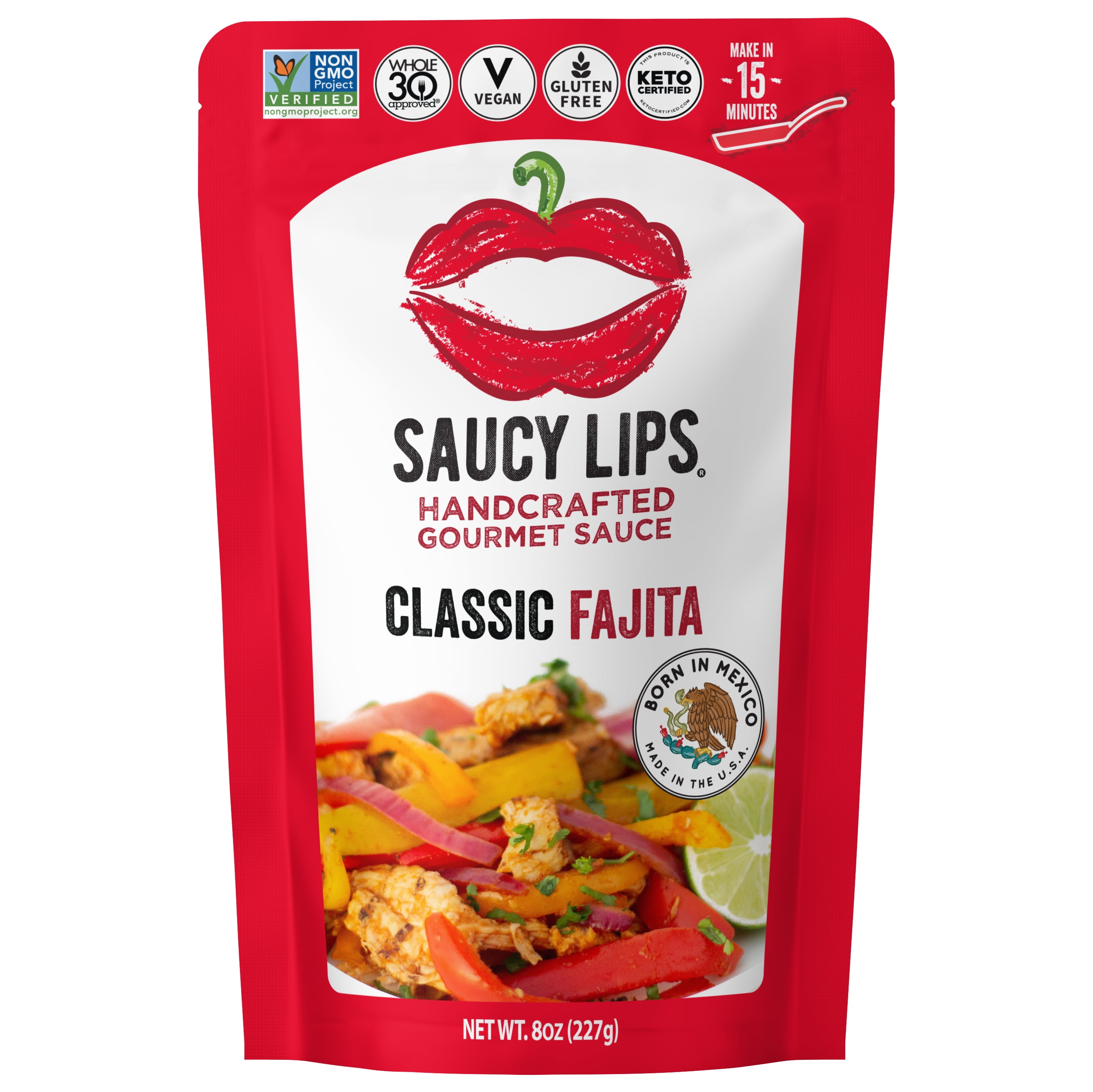 Saucy Lips Sauce Classic Fajita , 8 Oz