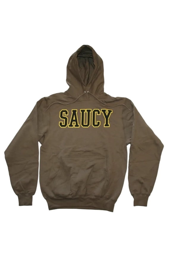 Saucy Men's Hooded Sweatshirt with Drawstring and Kangaroo Pocket (3XL)