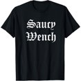 thumbnail image 1 of Saucy Wench Ren Faire Funny Halloween Costume T-Shirt, 1 of 3