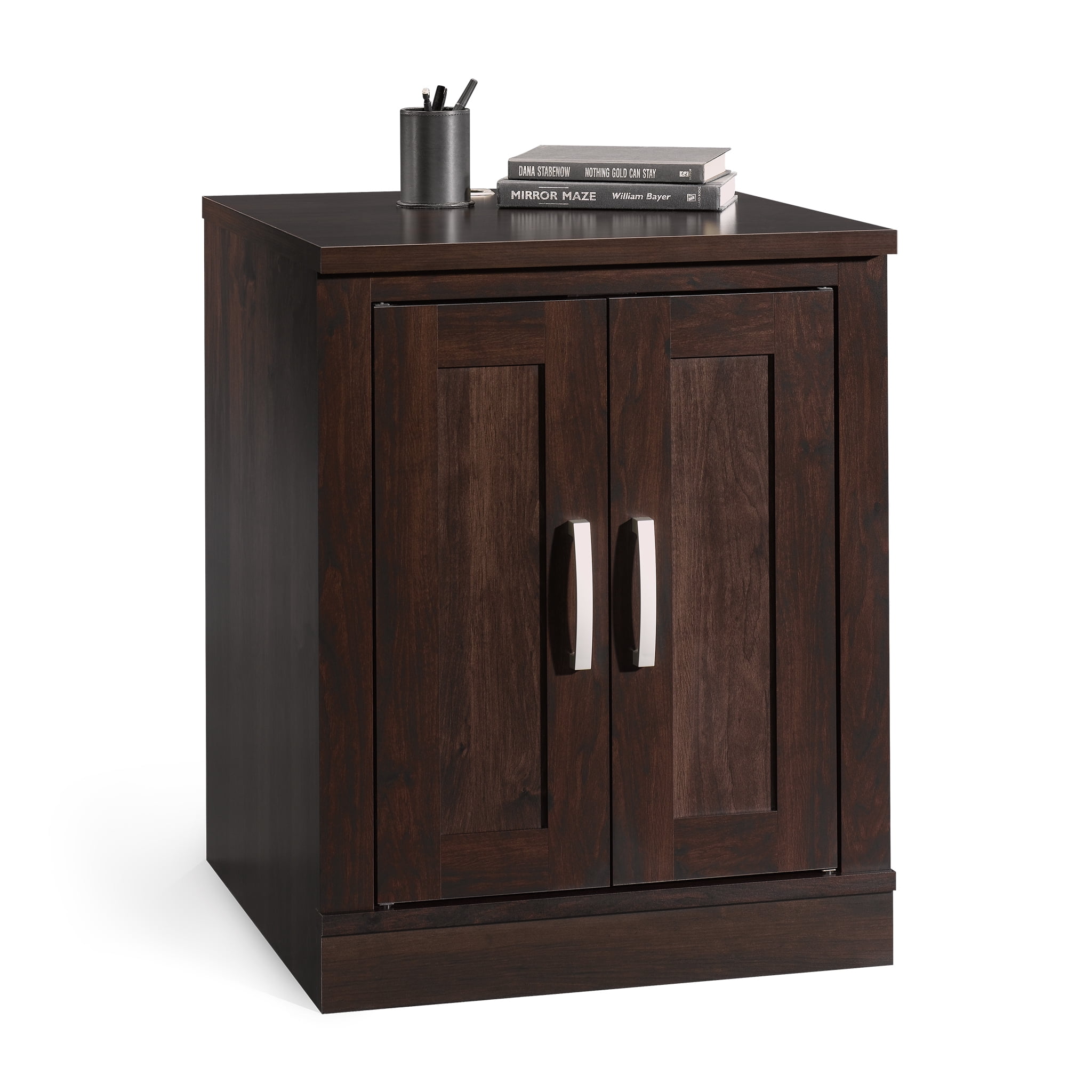 Sauder 408365 Office Port Library Base, Dark Alder® Finish
