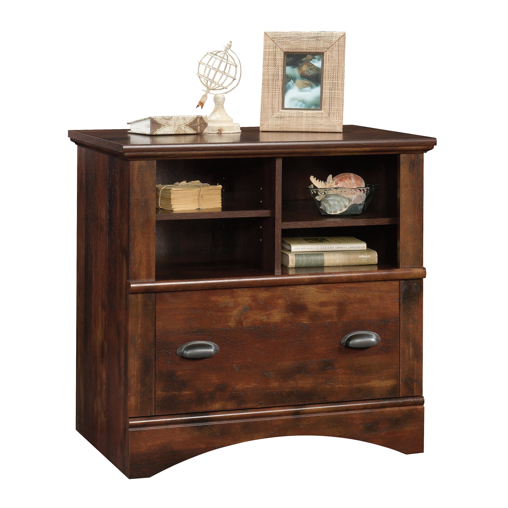 Sauder 422114 Harbor View Lateral File, Curado Cherry® Finish - Walmart.com