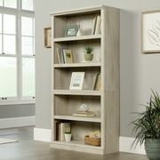 Sauder 5-Shelf Bookcase, Chalked Chestnut Finish