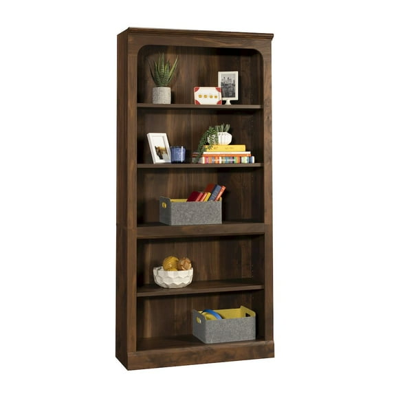 Sauder Miscellaneous Storage Bookcase, Grand Walnut finish