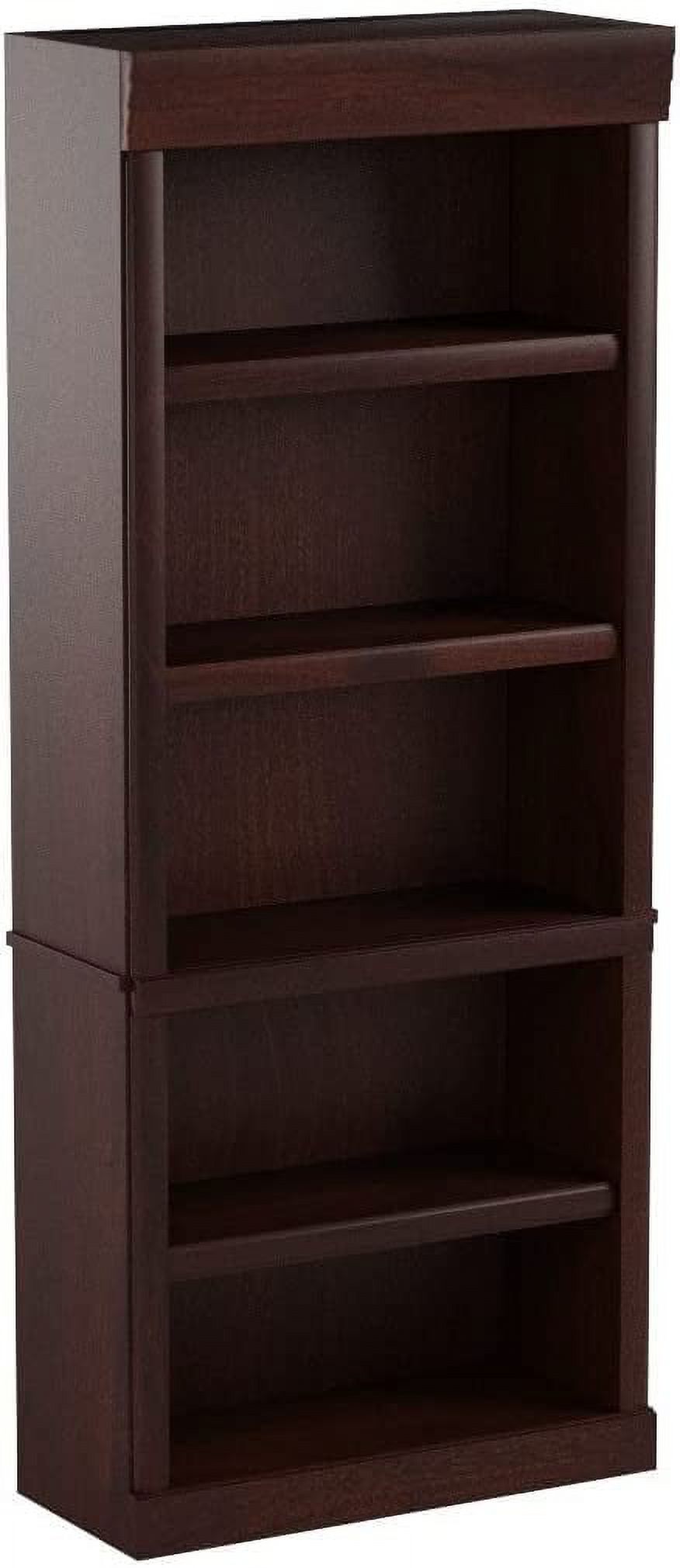 Sauder 5 tier Heritage Hill Library Classic Cherry finish