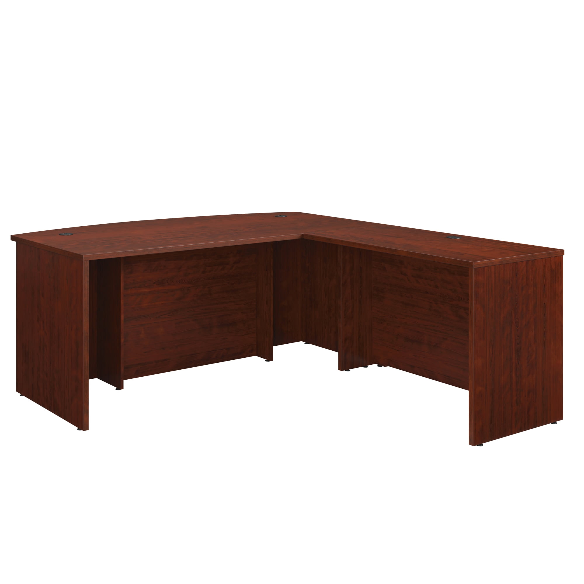 Classic Cherry 72" Bowfront Executive L-Desk with 42" Return