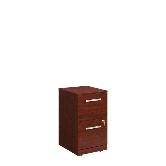 Sauder Affirm Engineered Wood 2-Drawer Mobile Filing Cabinet in Classic Cherry