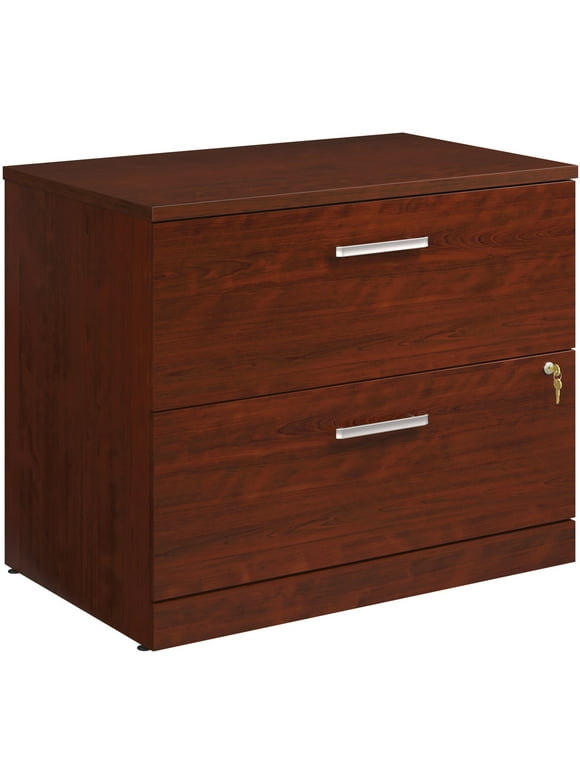 Sauder Affirm Engineered Wood Lateral File Cabinet (Assembled) in Classic Cherry