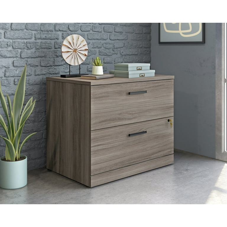 Sauder Affirm Engineered Wood Lateral Filing Cabinet in Hudson Elm Brown