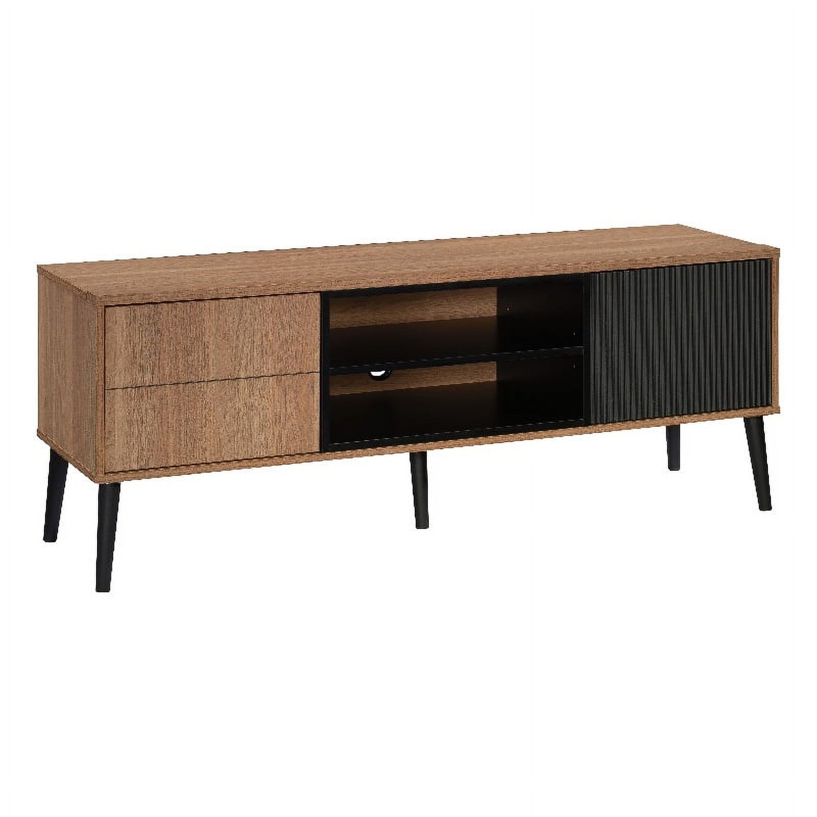 Sauder Ambleside ® Modern TV Credenza in Serene Walnut