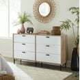 thumbnail image 1 of Sauder Anda Norr Modern 6-Drawer Dresser, Sky Oak Finish, 1 of 9